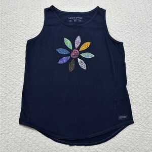 Life is Good Flower Sleeveless Short Women’s Size Medium